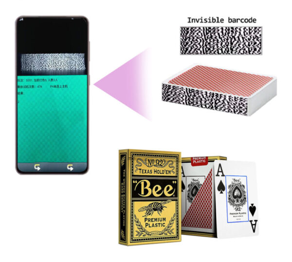 Bee Barcode Cards Plastic Texas Hold’em Wide Cards