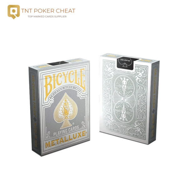 Bicycle Luminous Marked Cards Silver for Invisible Ink Contact Lenses
