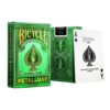 Bicycle Marked Cards Poker: Gold Stamping Green Edition for Poker Cheating Contact Lenses