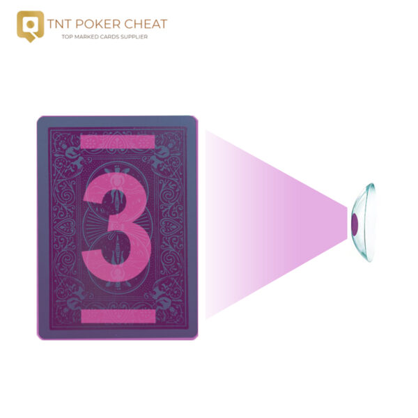Bicycle Marked Cards Poker: Gold Stamping Green Edition for Poker Cheating Contact Lenses
