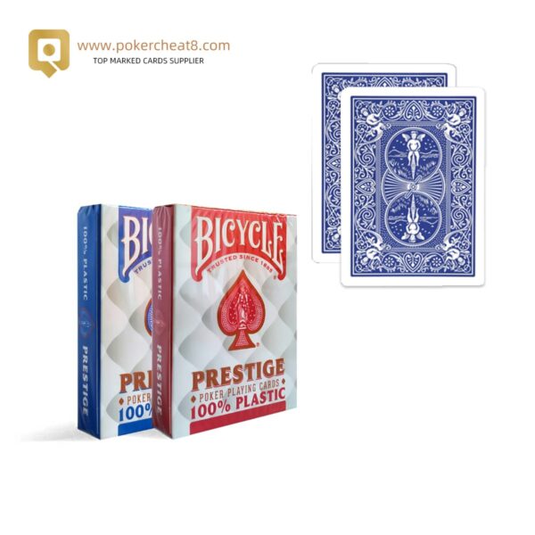 100% Plastic Bicycle Prestige Barcode Playing Cards For Omaha Poker Vs Texas Hold’em