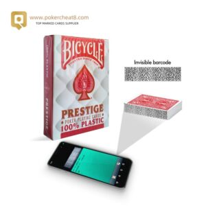 100% Plastic Bicycle Prestige Barcode Playing Cards For Omaha Poker Vs Texas Hold’em