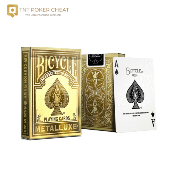Bicycle Marked Deck Golden for Marking Cards Contact Lenses