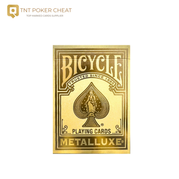Bicycle Marked Deck Golden for Marking Cards Contact Lenses