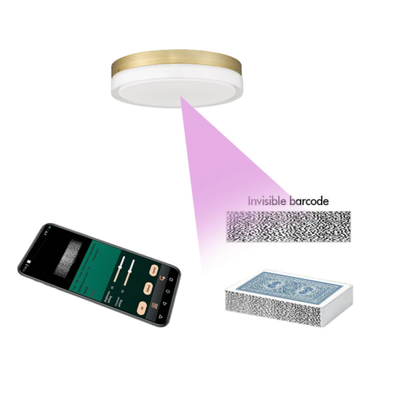 Ceiling Light Spy Camera Poker Cheat Card Scanner for Poker Analyzer