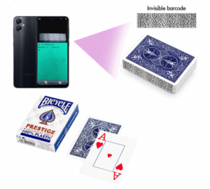 BICYCLE F44100 Invisible Barcode Side Marked Decks for Poker Analyzer
