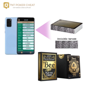 Bee Marked Barcode Decks for Poker Analyzers Black Gold Edition