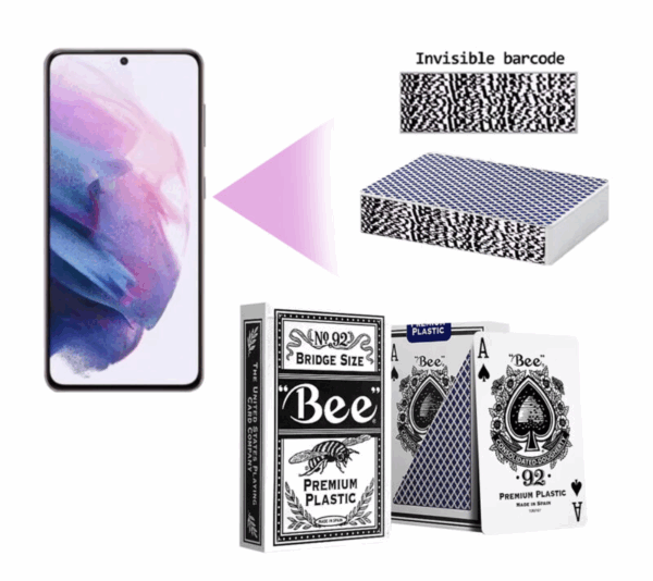 Plastic Bee Marking Barcode Cards – Narrow Cards for Poker Analyzer Cheat