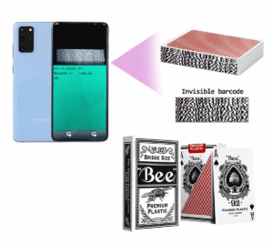 Plastic Bee Narrow Playing Cards with Barcode on Card