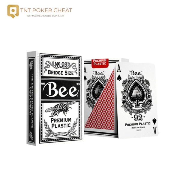 Plastic Bee Narrow Playing Cards with Barcode on Card