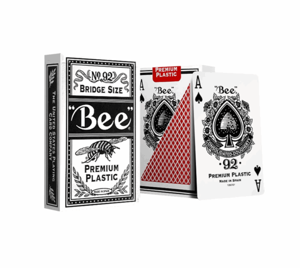 Plastic Bee Narrow Playing Cards with Barcode on Card