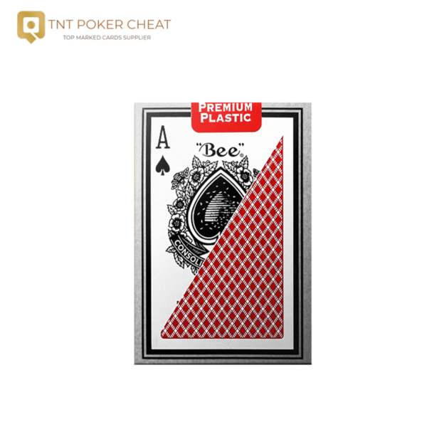 Plastic Bee Narrow Playing Cards with Barcode on Card