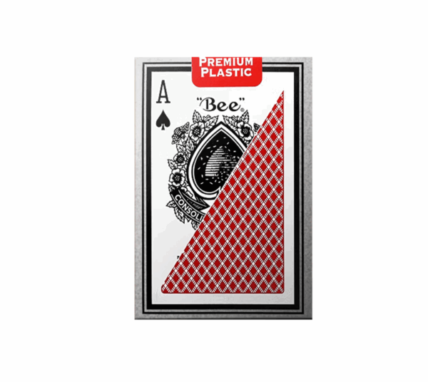Plastic Bee Narrow Playing Cards with Barcode on Card