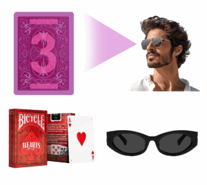 企业微信截图_17478176506939 Bicycle Marked Poker Deck Classic Hearts for Infrared Sunglasses