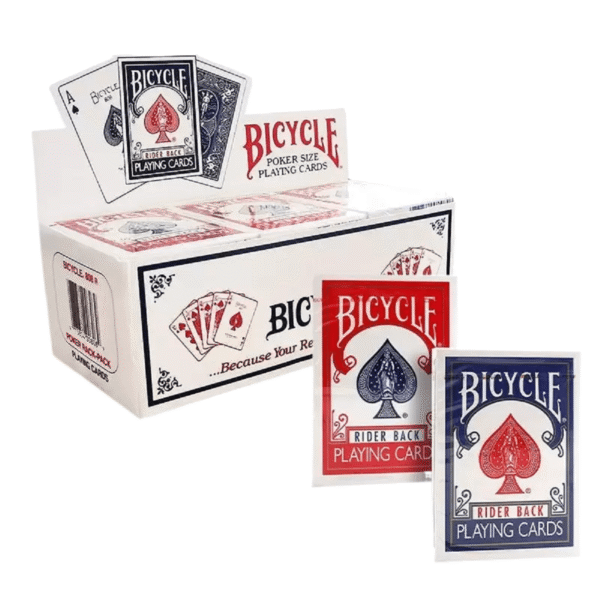 Bicycle Rider Back Contact Lenses Marked Cards for Invisible Ink And Glasses