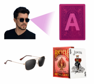 企业微信截图_17478207258819 Bicycle Secret Marked Poker Cards Red for Poker Sunglasses