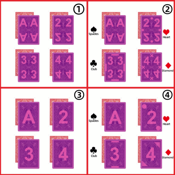 Bicycle Standard Invisible Ink Marked Cards For Poker Contact Lenses