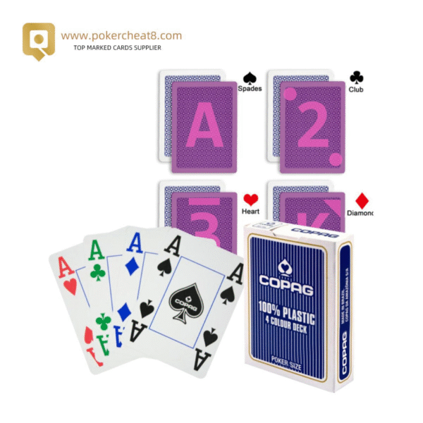 Copag 4 Color Luminous Marked Cards Of UV Contacts Lenses