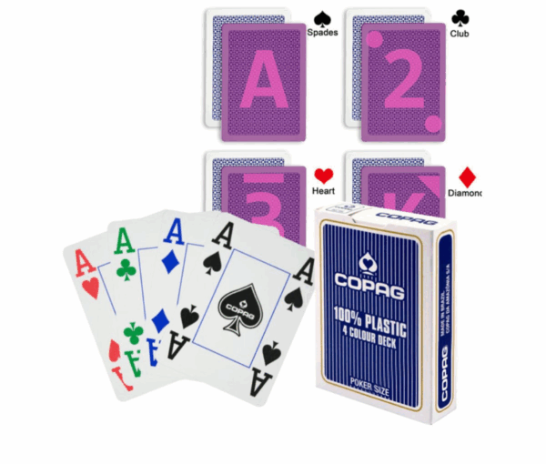 Copag 4 Color Luminous Marked Cards Of UV Contacts Lenses