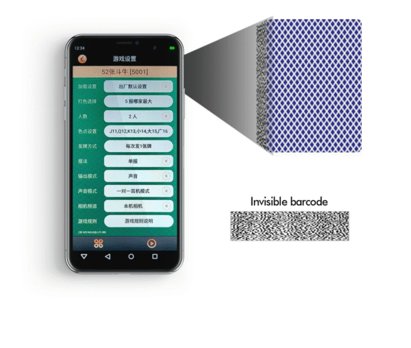 iPhone 13 Pro Max AKK A6 Poker Scanner Analyzer For Marking Barcode Cards