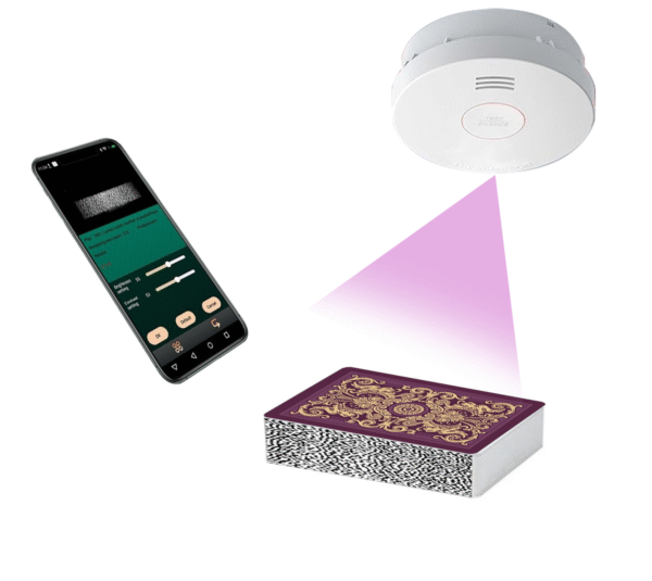 Enhance Your Game with Smoke Detector Scanning Playing Cards